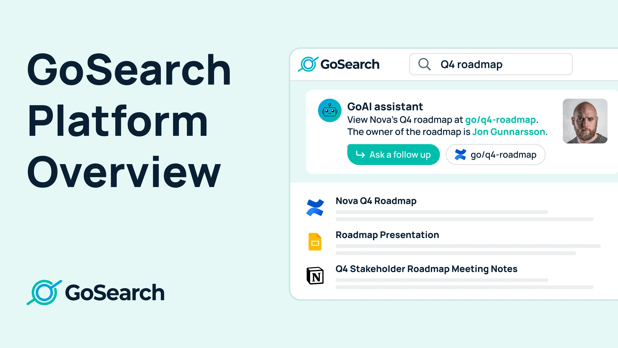 GoSearch | Video walkthrough of our AI enterprise search solution