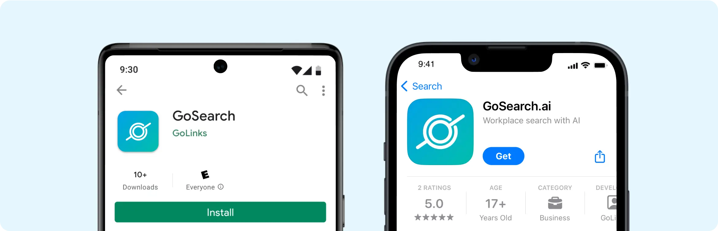 Download GoSearch app for iOS and Android